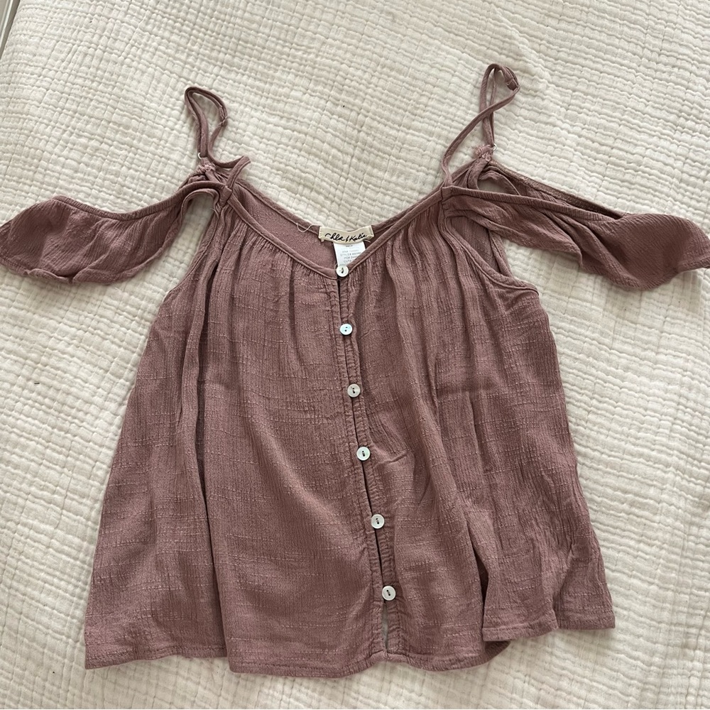 Blush Pink Off the Shoulder Top